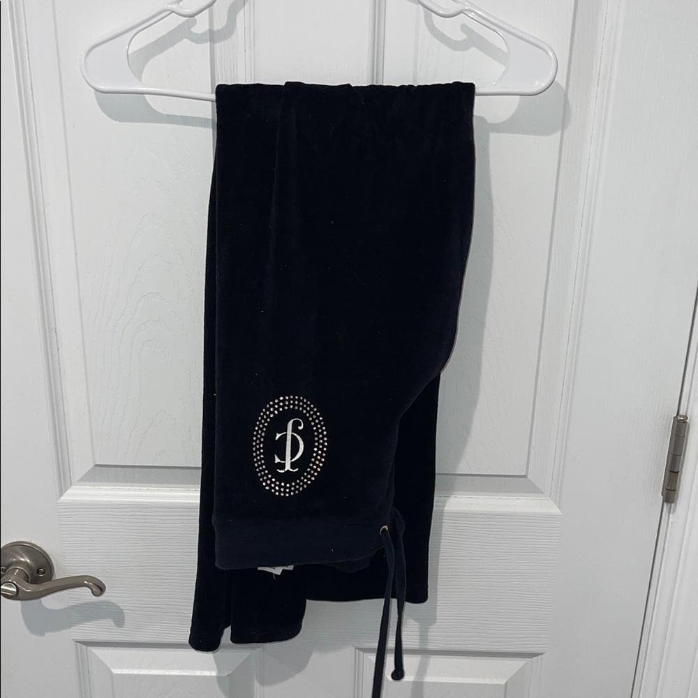 Juicy couture small black velour pants